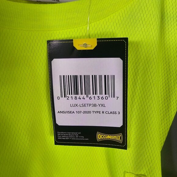 Occunomix FedEx Mens Yellow High-Visibility Safety Shirt Sz XL Reflective - Picture 8 of 10